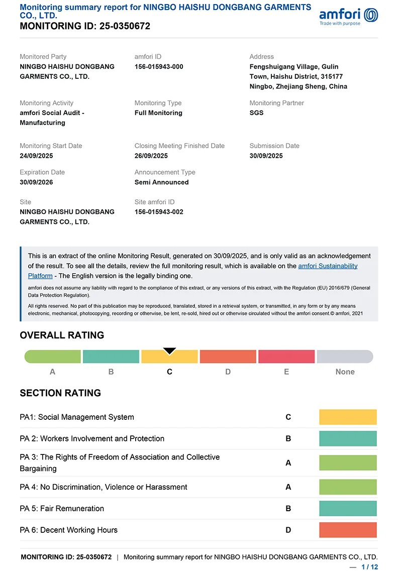 Company certification certificate